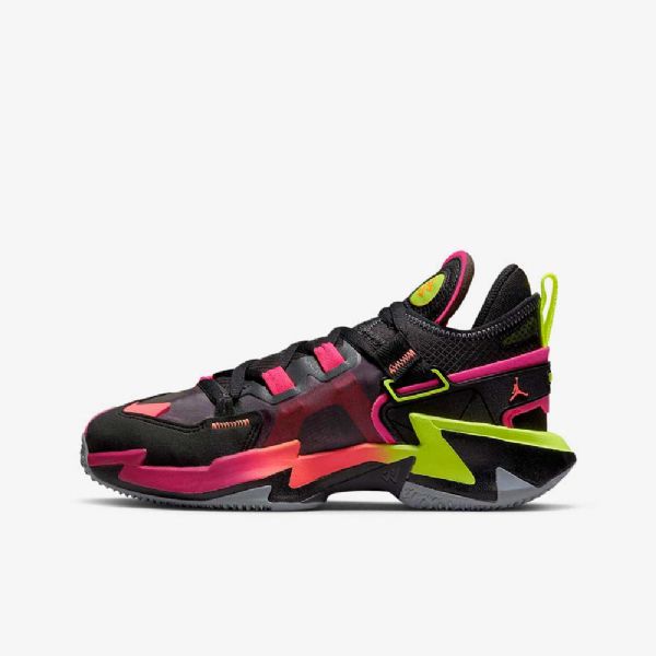 Nike Air Jordan Why Not .5 Basketsko Barn Svarte Grå Grå Mango
