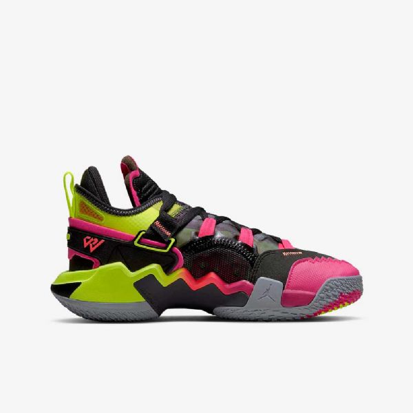 Nike Air Jordan Why Not .5 Basketsko Barn Svarte Grå Grå Mango