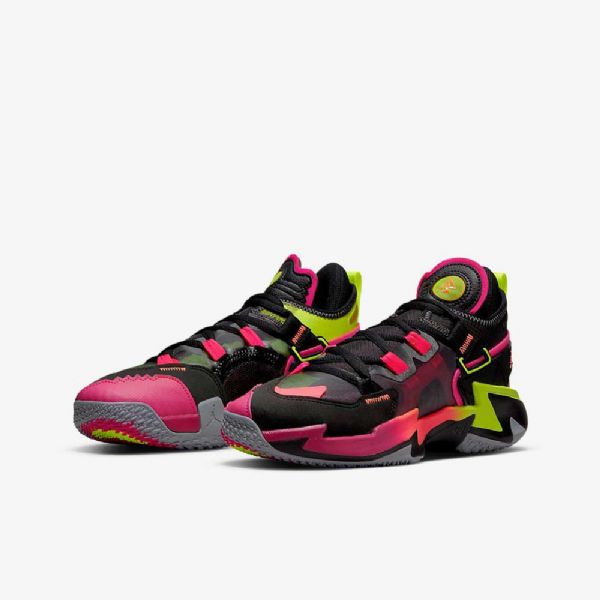Nike Air Jordan Why Not .5 Basketsko Barn Svarte Grå Grå Mango