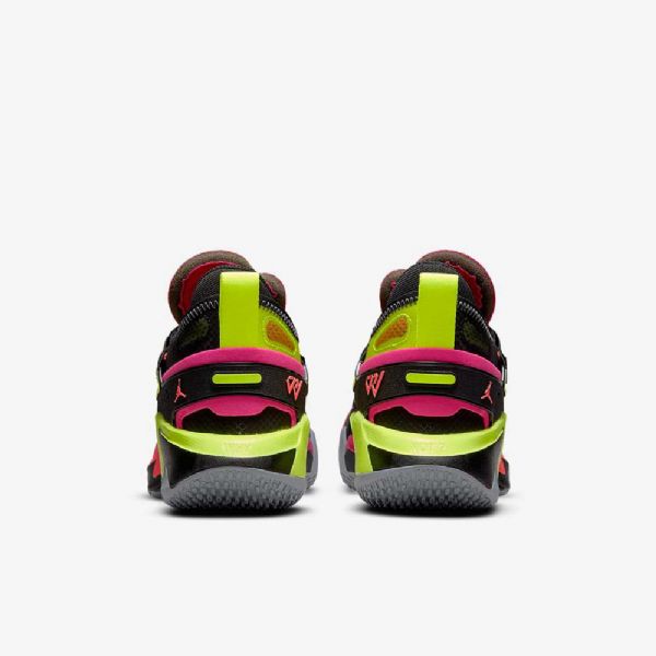 Nike Air Jordan Why Not .5 Basketsko Barn Svarte Grå Grå Mango