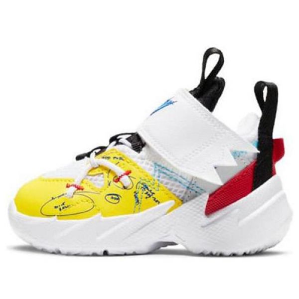 Nike Air Jordan Why Not Zer03 Se 3 Td Sko Barn Gul Hvite