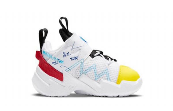 Nike Air Jordan Why Not Zer03 Se 3 Td Sko Barn Gul Hvite