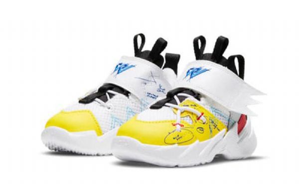 Nike Air Jordan Why Not Zer03 Se 3 Td Sko Barn Gul Hvite