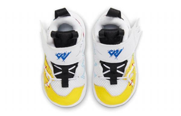 Nike Air Jordan Why Not Zer03 Se 3 Td Sko Barn Gul Hvite