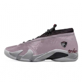 Nike Air Jordan 14 Low Tops Steel Sko Dame Grå