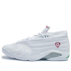 Nike Air Jordan 14 Retro Low Tops Basketball Shoes Dame Hvite