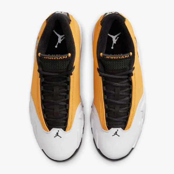 Nike Air Jordan 14 Retro Sko Herre Gul Hvite Svarte