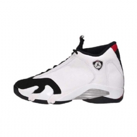 Nike Air Jordan 14 Retro Tå Sko Herre Hvite Svarte