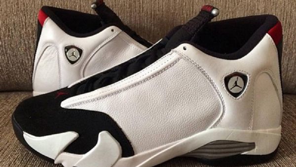 Nike Air Jordan 14 Retro Tå Sko Herre Hvite Svarte