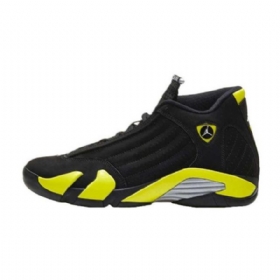 Nike Air Jordan 14 Thunder Vibrant Sko Herre Gul Svarte