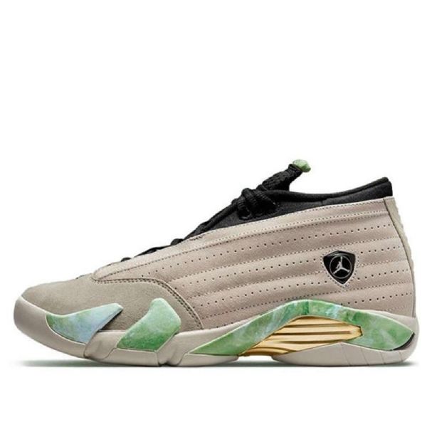Nike Aleali May X Air Jordan 14 Retro Low Tops Sp Basketball Shoes Dame Grå