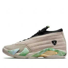 Nike Aleali May X Air Jordan 14 Retro Low Tops Sp Basketball Shoes Dame Grå