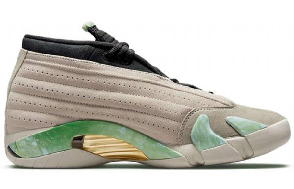 Nike Aleali May X Air Jordan 14 Retro Low Tops Sp Basketball Shoes Dame Grå