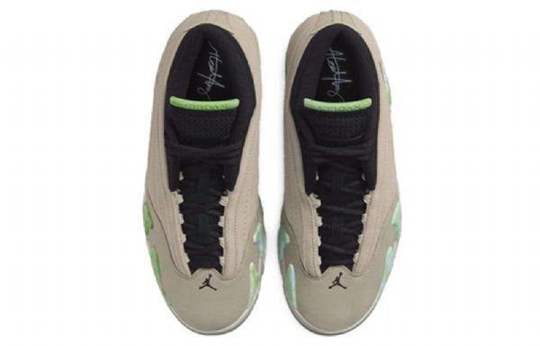 Nike Aleali May X Air Jordan 14 Retro Low Tops Sp Basketball Shoes Dame Grå