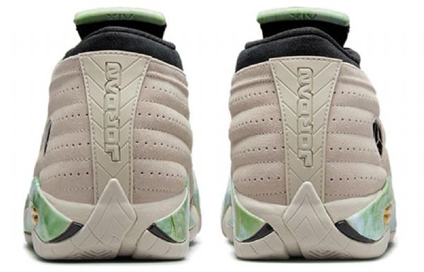 Nike Aleali May X Air Jordan 14 Retro Low Tops Sp Basketball Shoes Dame Grå