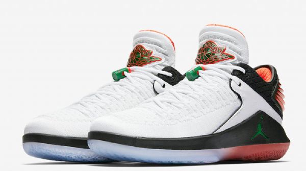 Nike Air Jordan 32 Low Tops Gatorade Like Mike Sko Herre Hvite Svarte