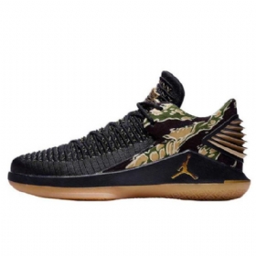 Nike Air Jordan 32 Low Tops Sko Herre Svarte Gull