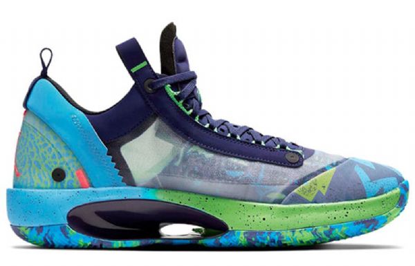 Nike Air Jordan 34 Low Tops Pf Regency Joggesko Dame Lilla