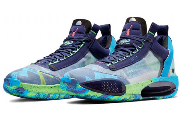 Nike Air Jordan 34 Low Tops Pf Regency Joggesko Dame Lilla