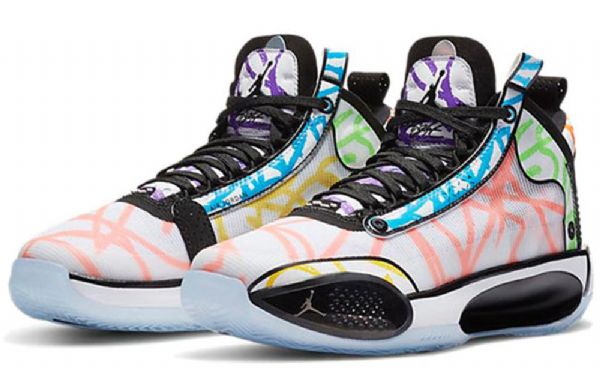 Nike Zion Williamson X Air Jordan 34 Gs Joggesko Herre Multicolor