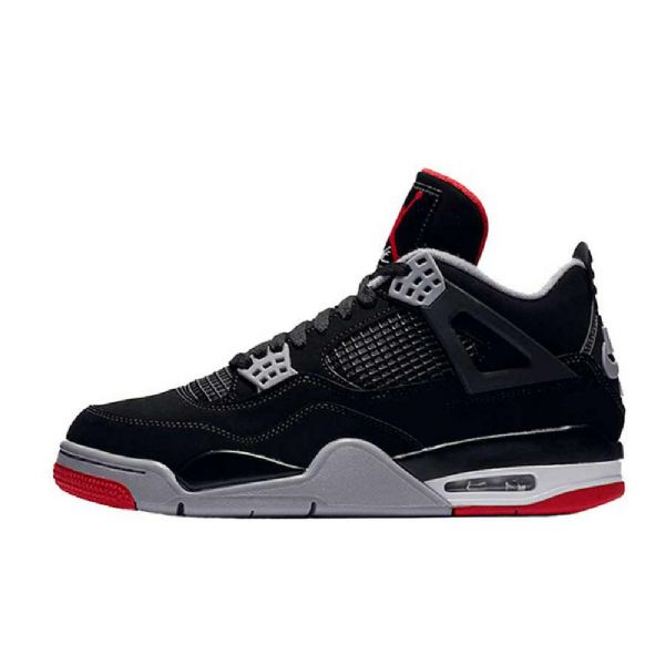 Nike Air Jordan 4 Bred Sko Herre Svarte