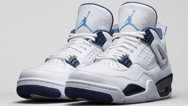 Nike Air Jordan 4 Columbia Sko Herre Hvite