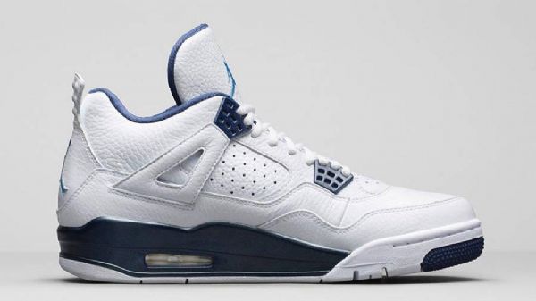 Nike Air Jordan 4 Columbia Sko Herre Hvite