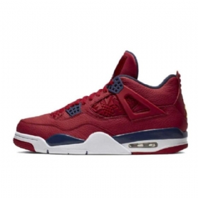 Nike Air Jordan 4 Fiba Sko Herre Rød