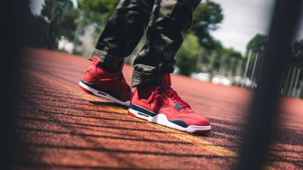 Nike Air Jordan 4 Fiba Sko Herre Rød