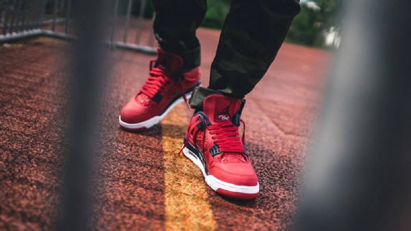 Nike Air Jordan 4 Fiba Sko Herre Rød
