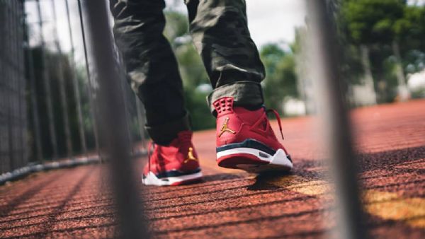 Nike Air Jordan 4 Fiba Sko Herre Rød