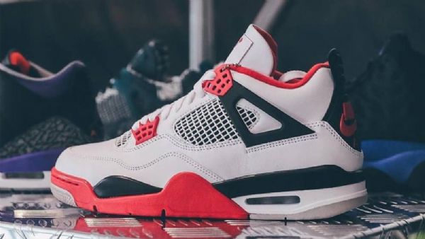 Nike Air Jordan 4 Fire Sko Herre Rød