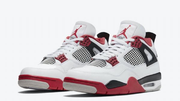 Nike Air Jordan 4 Fire Sko Herre Rød