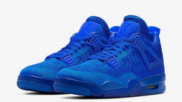 Nike Air Jordan 4 Flyknit Royal Sko Herre Kongeblå Blå