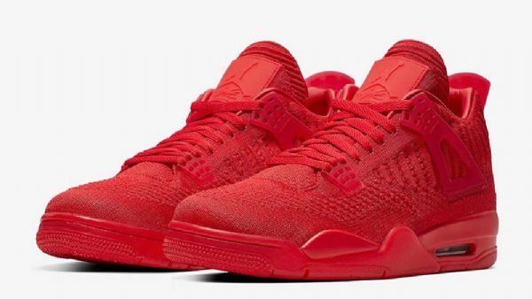 Nike Air Jordan 4 Flyknit Sko Herre Rød