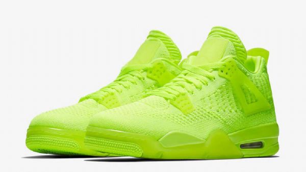 Nike Air Jordan 4 Flyknit Volt Sko Herre Grønn
