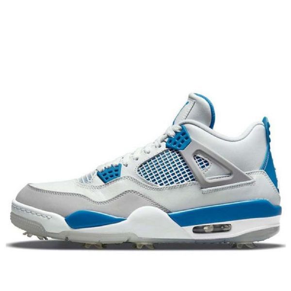 Nike Air Jordan 4 Golf Retro Basketball Shoes Herre Blå