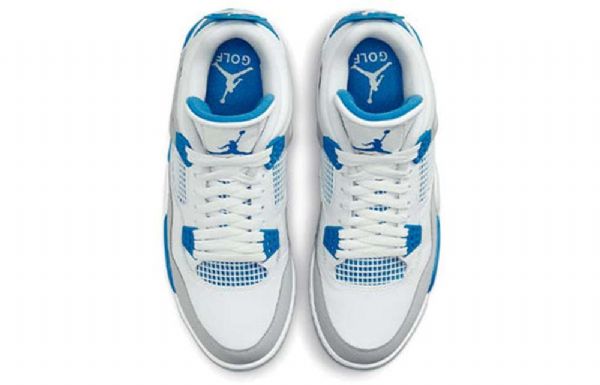 Nike Air Jordan 4 Golf Retro Basketball Shoes Herre Blå