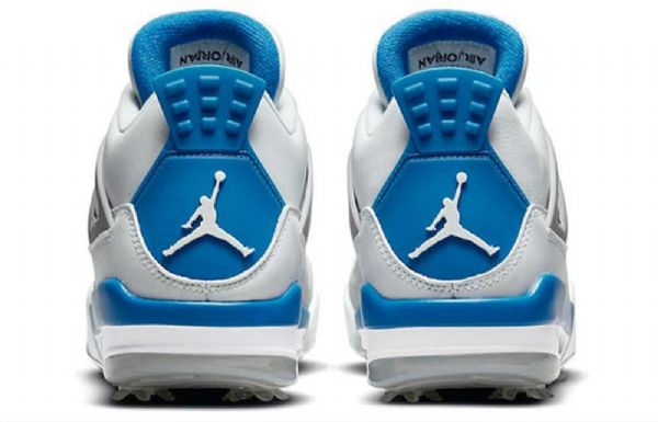 Nike Air Jordan 4 Golf Retro Basketball Shoes Herre Blå