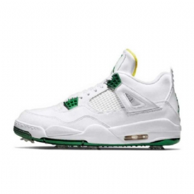 Nike Air Jordan 4 Golf Sko Dame Grønn Hvite