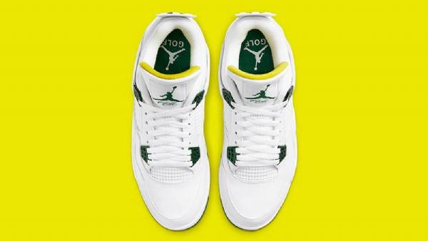 Nike Air Jordan 4 Golf Sko Dame Grønn Hvite