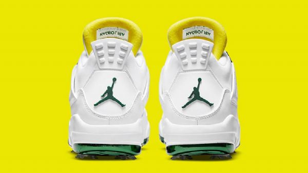 Nike Air Jordan 4 Golf Sko Dame Grønn Hvite