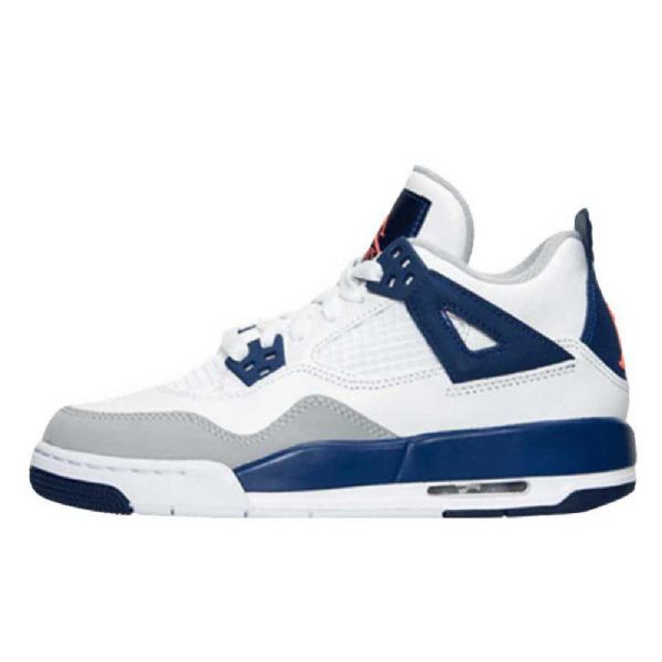 Nike Air Jordan 4 Gs Sko Herre Hvite Blå