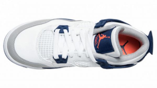 Nike Air Jordan 4 Gs Sko Herre Hvite Blå