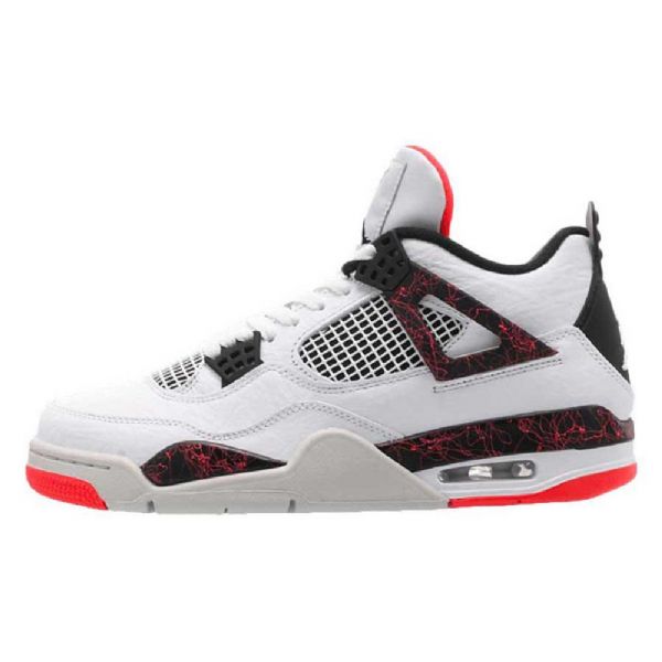 Nike Air Jordan 4 Hot Lava Sko Herre Hvite Rød