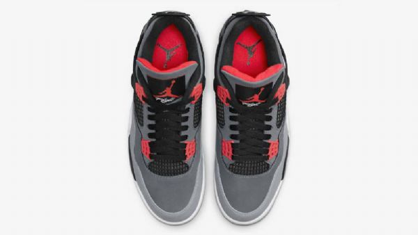 Nike Air Jordan 4 Infrared Sko Herre Grå