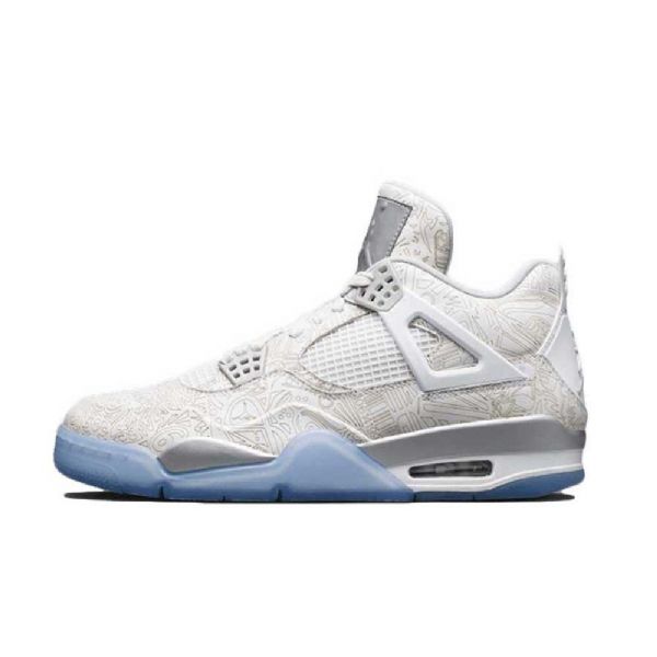 Nike Air Jordan 4 Laser Sko Herre Grå