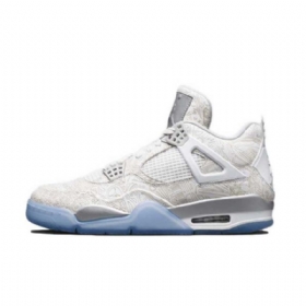Nike Air Jordan 4 Laser Sko Herre Grå