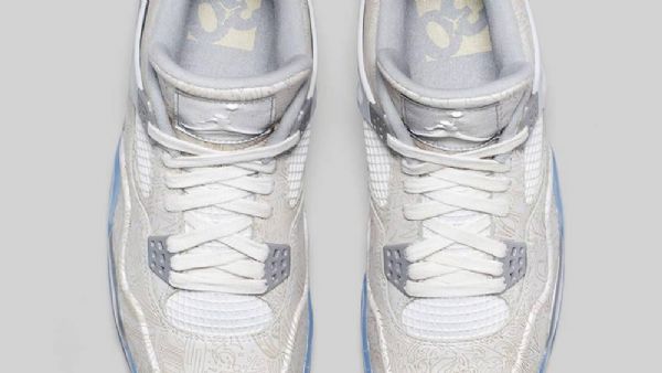 Nike Air Jordan 4 Laser Sko Herre Grå