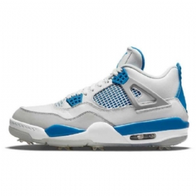 Nike Air Jordan 4 Military Golf Sko Dame Blå